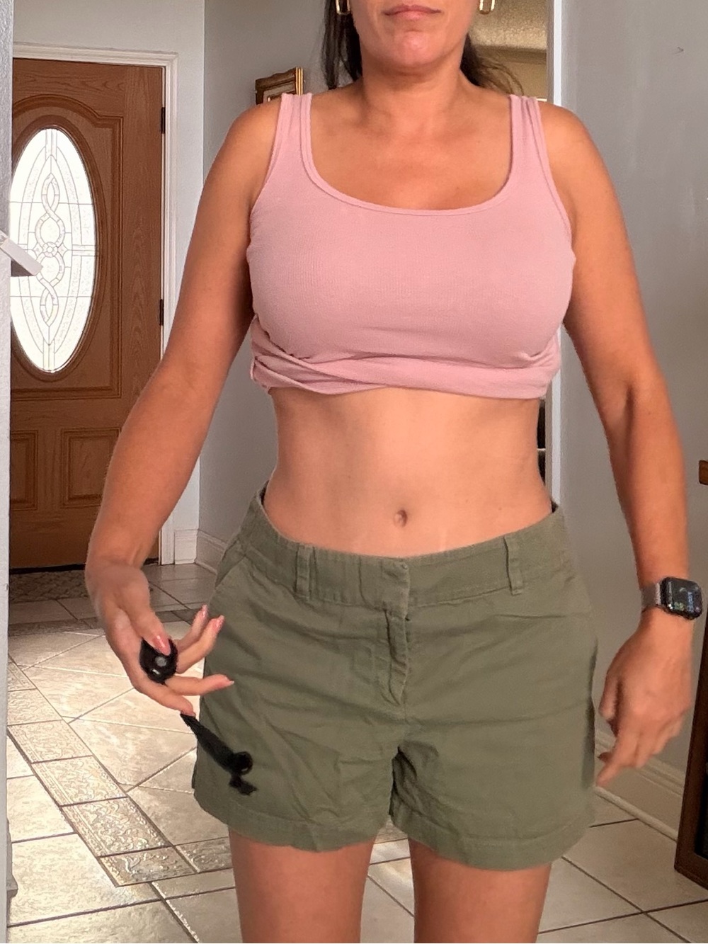 LOFT Outlet Olive Chino Shorts Size 6 (4” Short)